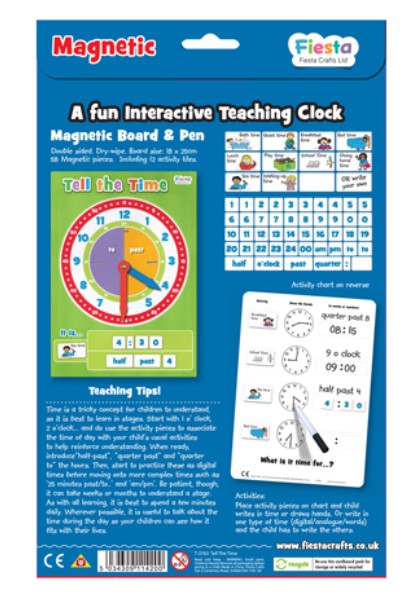 Fiesta Crafts Tell the Time Chart